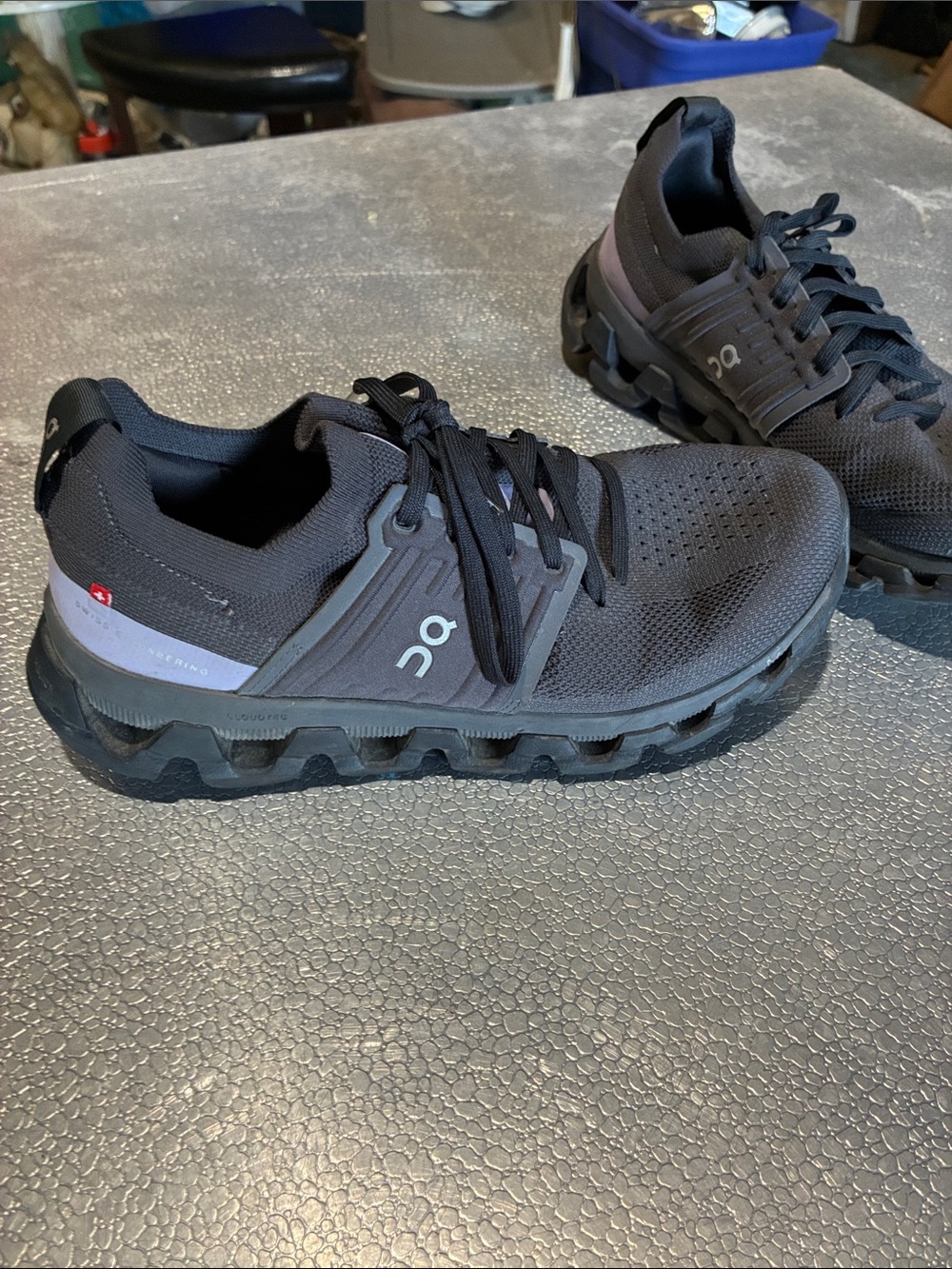 On Running Women's Cloudswift Running Shoes in Black and Gray